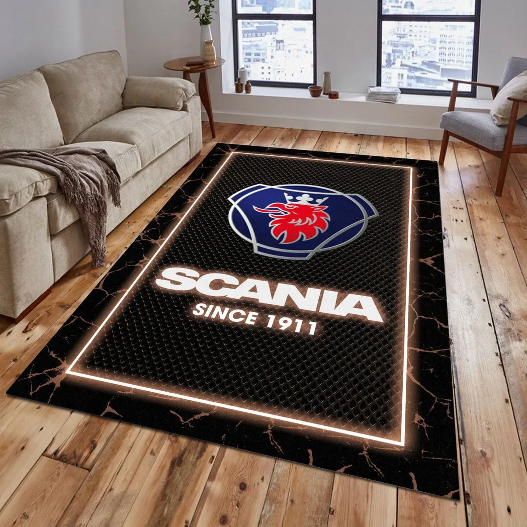 Scania Rug, Gift For Scania Lovers, Gift For Him, Husband, Boyfriend CAR5202192573 - Brown