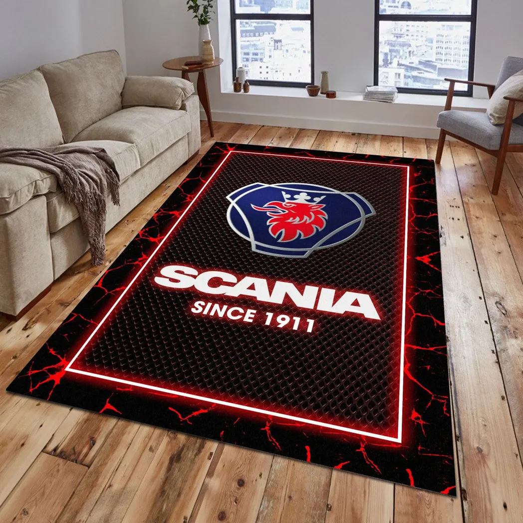 Scania Rug, Gift For Scania Lovers, Gift For Him, Husband, Boyfriend CAR5202192573 - Red