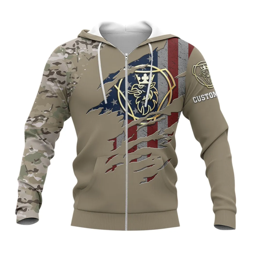 Scania Zipper Hoodie, Gift For Scania Lovers, Gift For Him, Husband, Boyfriend CAR46021725094-3