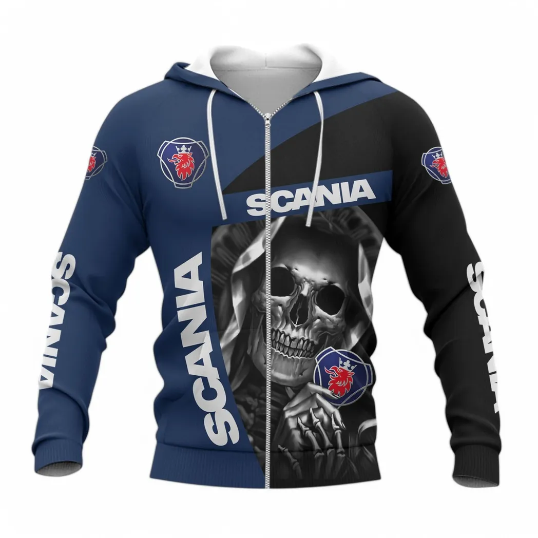 Scania Zipper Hoodie, Gift For Scania Lovers, Gift For Him, Husband, Boyfriend CAR6702212564