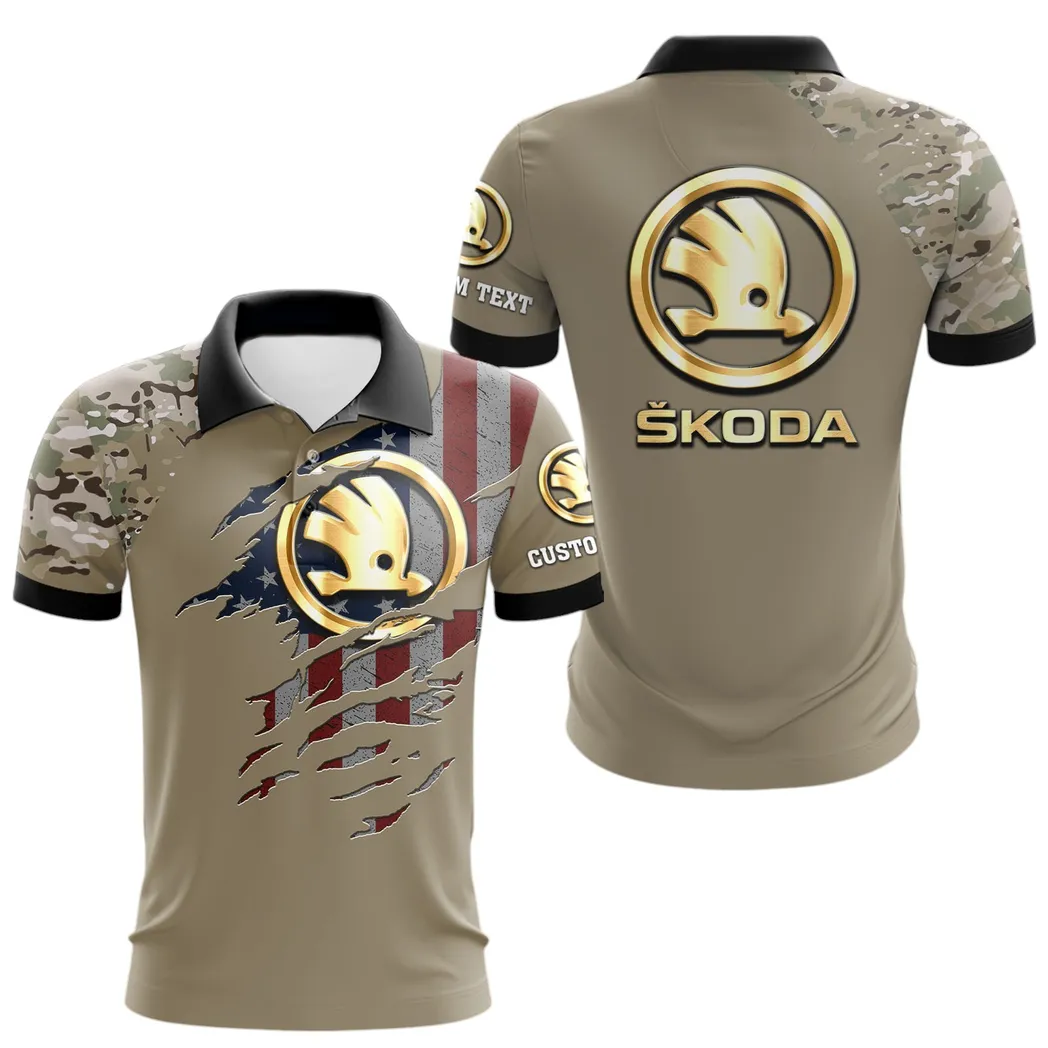 Skoda Auto Polo Shirt, Gift For Skoda Auto Lovers, Gift For Him, Husband, Boyfriend CAR46021725096-2
