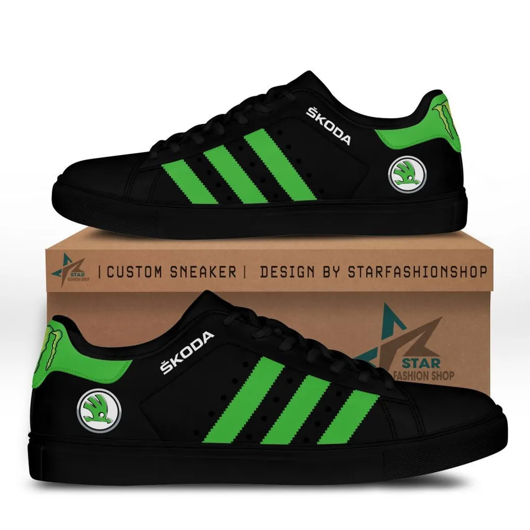 Skoda Auto Skate Shoes, Gift For Skoda Auto Lovers, Gift For Him, Husband, BoyfriendCAR58021925111 - Black