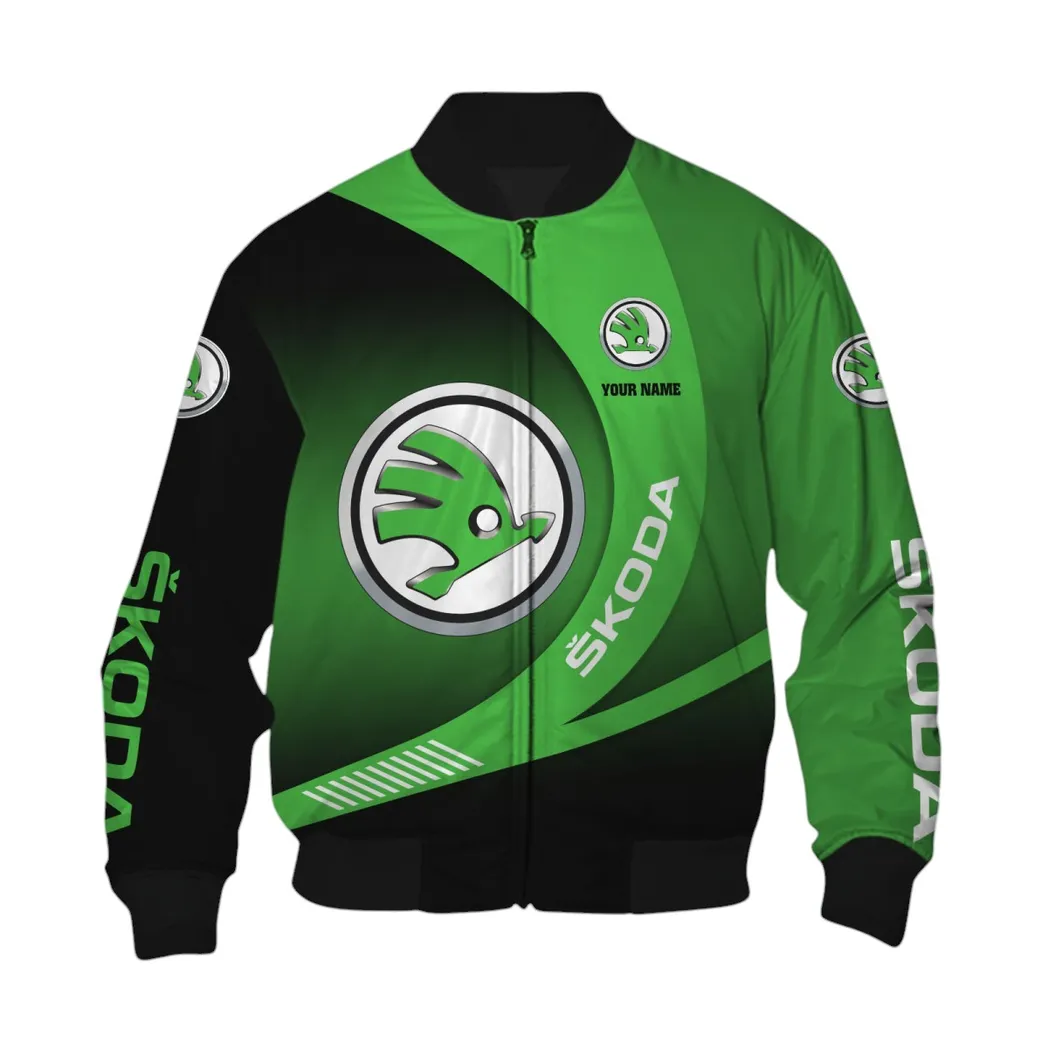 Skoda Bomber Jacket, Gift For Skoda Lovers, Gift For Him, Husband, Boyfriend CAR7402222563