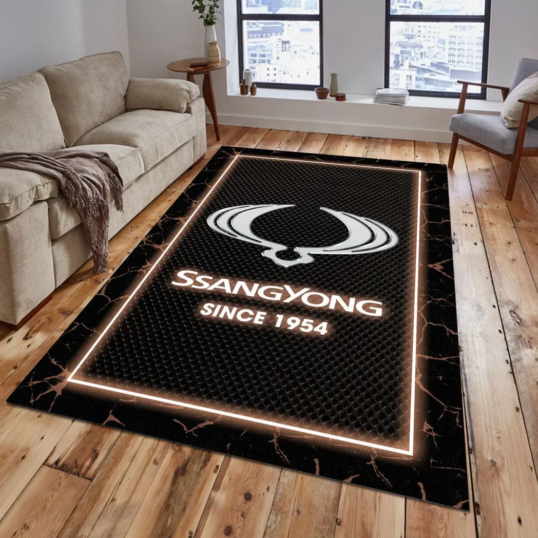 SsangYong Motor Rug, Gift For SsangYong Motor Lovers, Gift For Him, Husband, Boyfriend CAR5202192575 - Brown