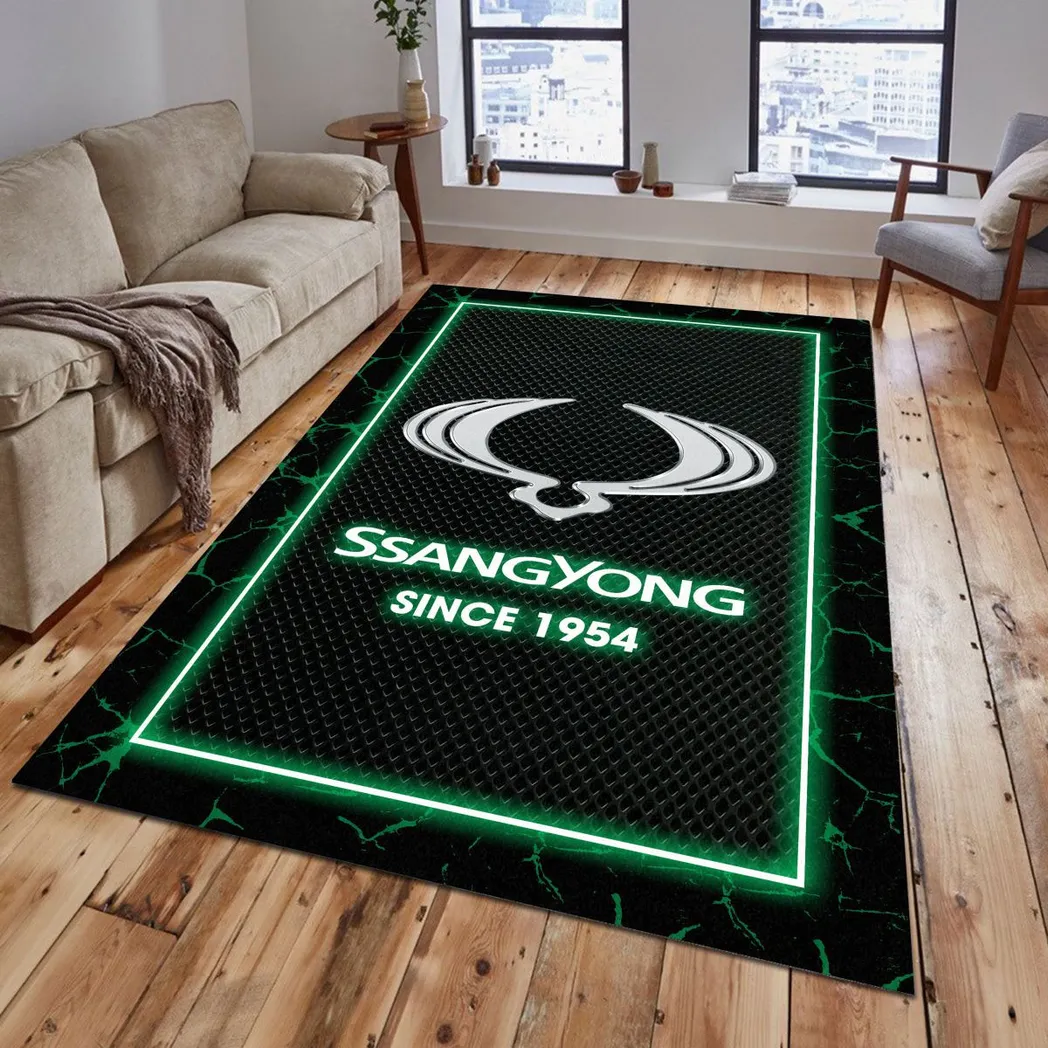 SsangYong Motor Rug, Gift For SsangYong Motor Lovers, Gift For Him, Husband, Boyfriend CAR5202192575 - Green