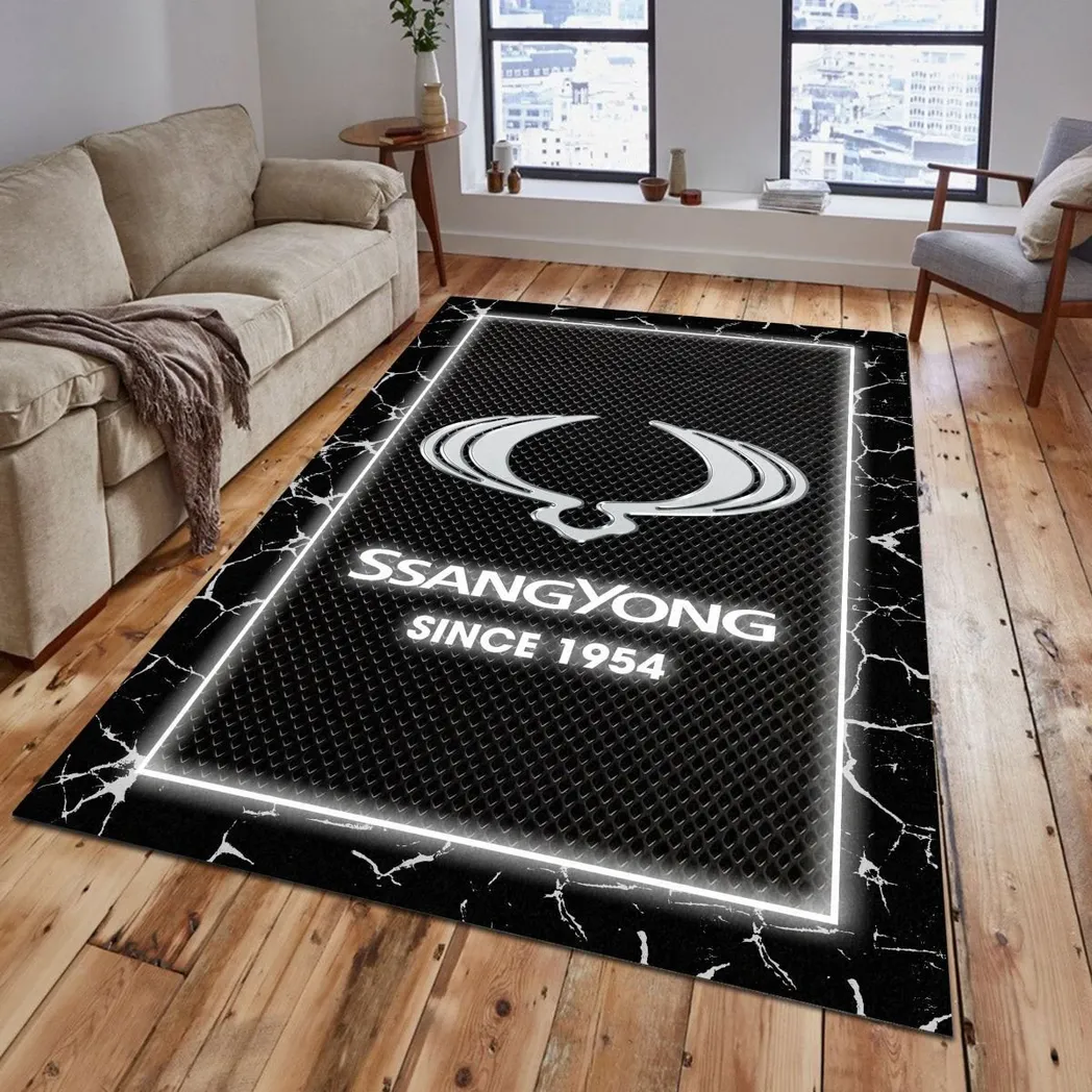 SsangYong Motor Rug, Gift For SsangYong Motor Lovers, Gift For Him, Husband, Boyfriend CAR5202192575 - Grey