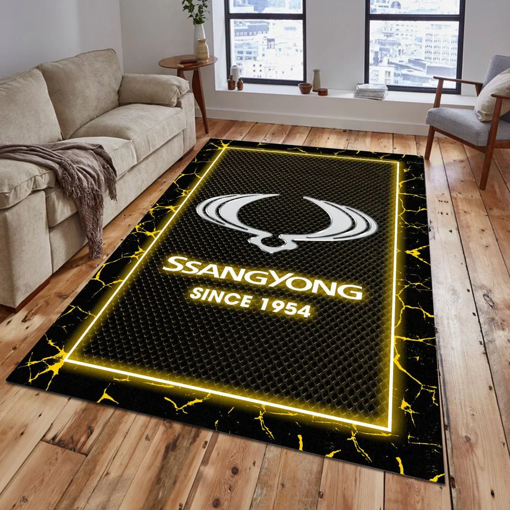 SsangYong Motor Rug, Gift For SsangYong Motor Lovers, Gift For Him, Husband, Boyfriend CAR5202192575 - Yellow