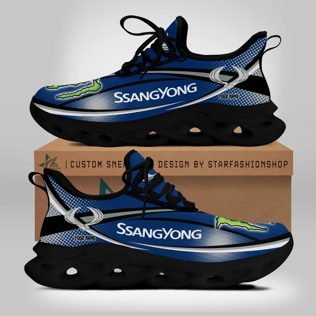 SsangYong Motor Running Shoes, Gift For SsangYong Motor Lovers, Gift For Him, Husband, Boyfriend CAR79022425122 - Black