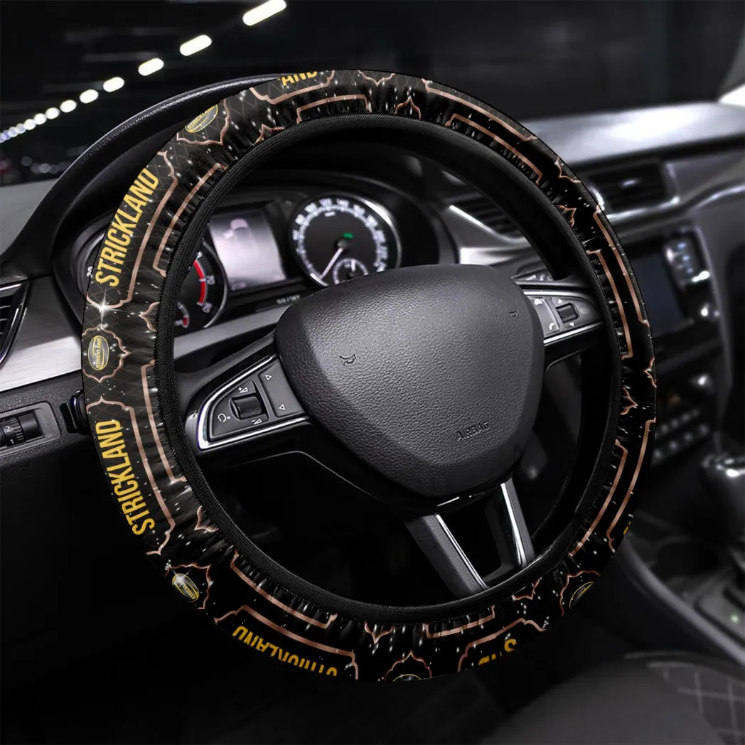 Strickland Steering Wheel Cover, Gift For Men, Him, Husband, Boyfriend - Brown CAR145021725353-2