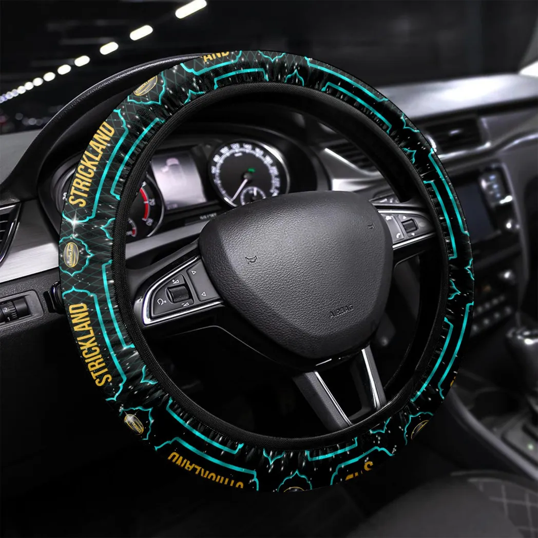 Strickland Steering Wheel Cover, Gift For Men, Him, Husband, Boyfriend - Cyan CAR145021725353-3