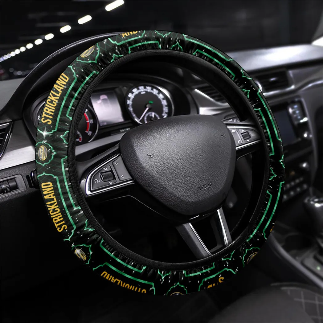 Strickland Steering Wheel Cover, Gift For Men, Him, Husband, Boyfriend - Green CAR145021725353-4