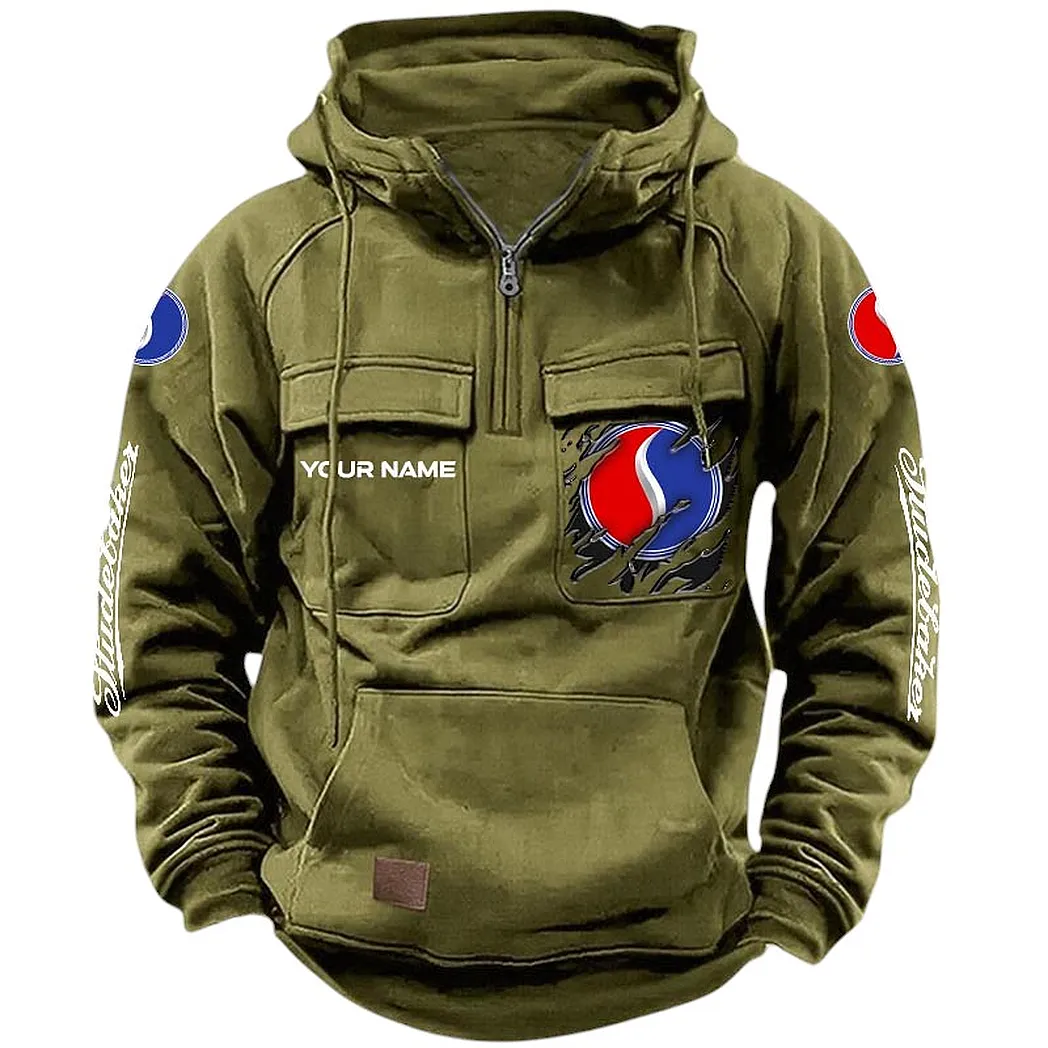 Studebaker Hoodie Tactical Quarter Zip, Gift For Studebaker Lovers CAR164022425179 - Army Green