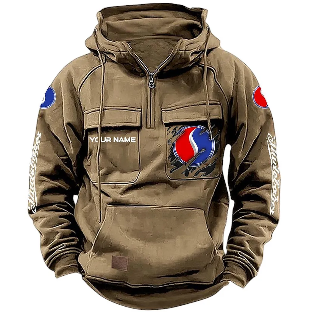 Studebaker Hoodie Tactical Quarter Zip, Gift For Studebaker Lovers CAR164022425179 - Khaki