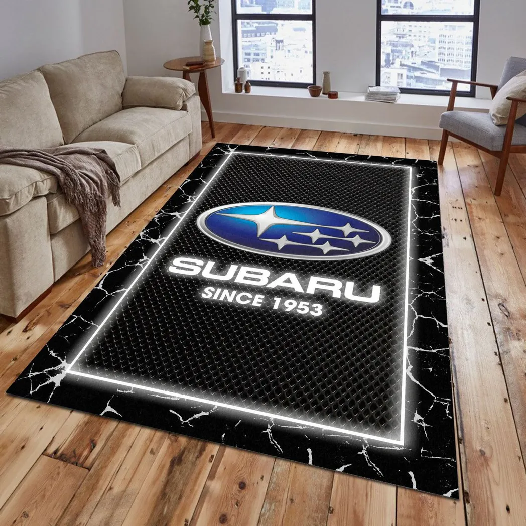 Subaru Rug, Gift For Subaru Lovers, Gift For Him, Husband, Boyfriend CAR5202192576 - Grey