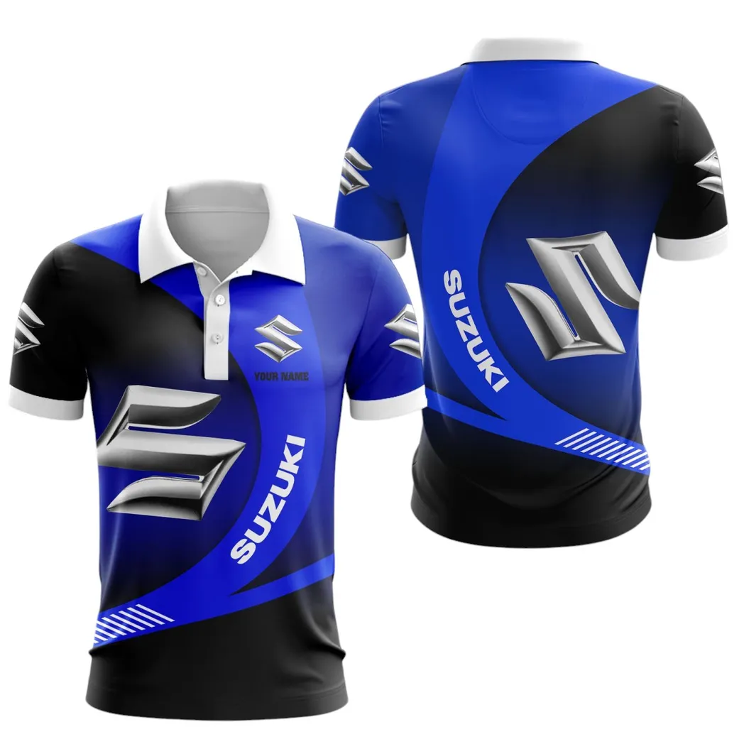 Suzuki Blue Polo Shirt, Gift For Suzuki Blue Lovers, Gift For Him, Husband, Boyfriend CAR7402222565