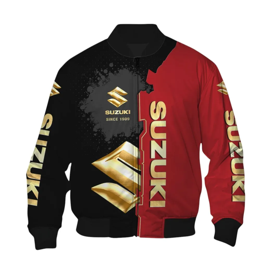 Suzuki Bomber Jacket, Gift For Suzuki Lovers, Gift For Him, Husband, Boyfriend CAR44021725085-6