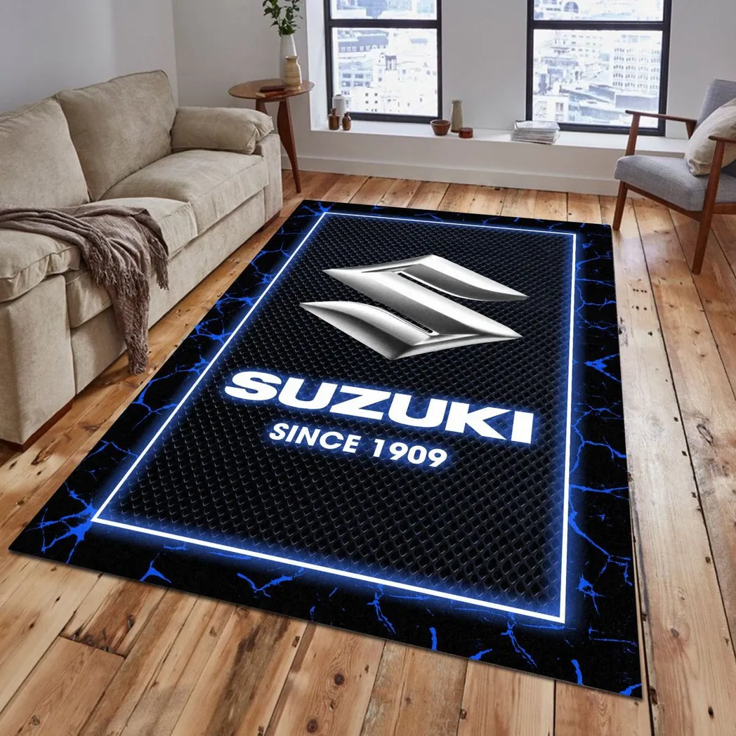 Suzuki Rug, Gift For Suzuki Lovers, Gift For Him, Husband, Boyfriend CAR5202192577 - Blue