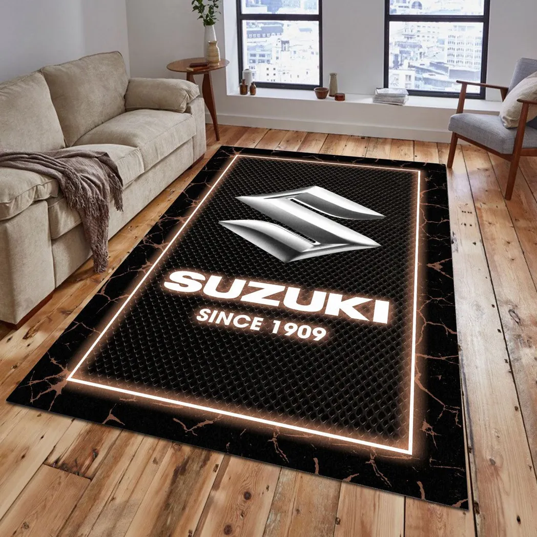 Suzuki Rug, Gift For Suzuki Lovers, Gift For Him, Husband, Boyfriend CAR5202192577 - Brown