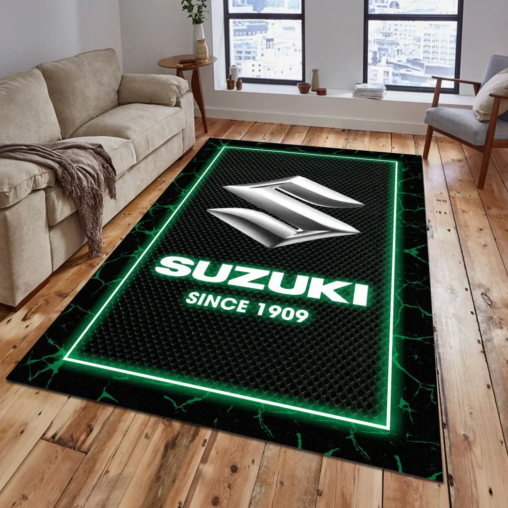 Suzuki Rug, Gift For Suzuki Lovers, Gift For Him, Husband, Boyfriend CAR5202192577 - Green
