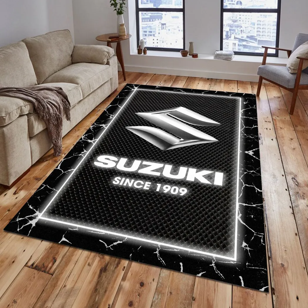 Suzuki Rug, Gift For Suzuki Lovers, Gift For Him, Husband, Boyfriend CAR5202192577 - Grey