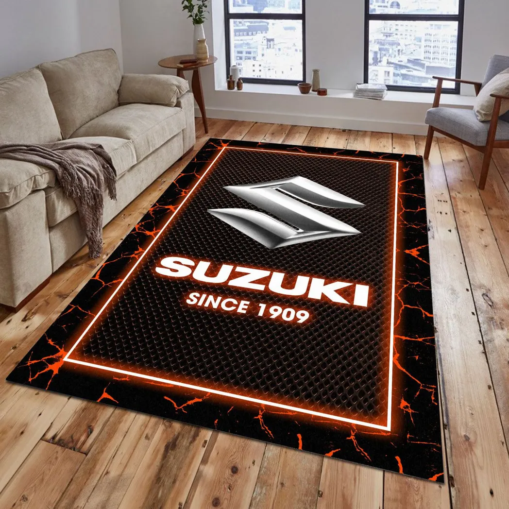 Suzuki Rug, Gift For Suzuki Lovers, Gift For Him, Husband, Boyfriend CAR5202192577 - Orange