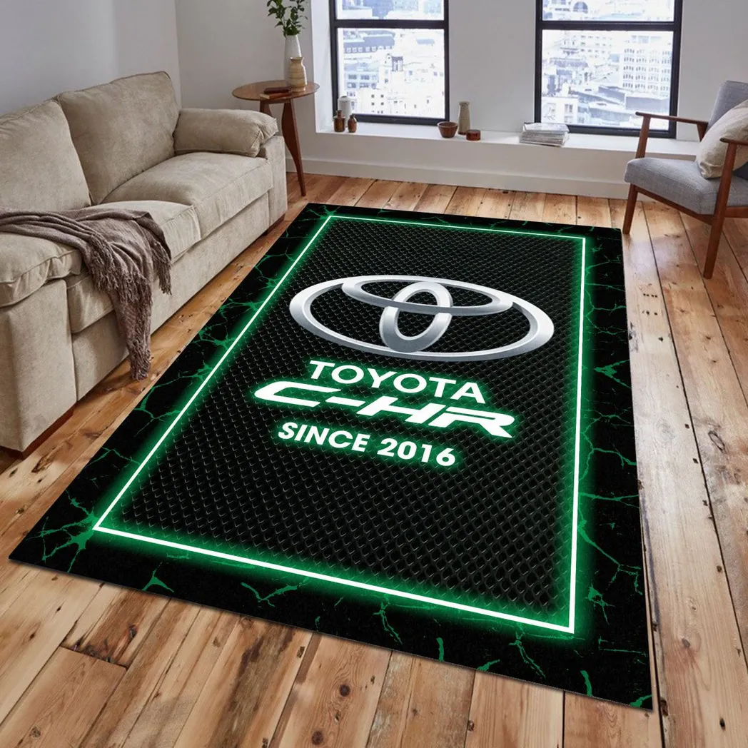 Toyota C HR Rug, Gift For Toyota C HR Lovers, Gift For Him, Husband, Boyfriend CAR5202192580 - Green