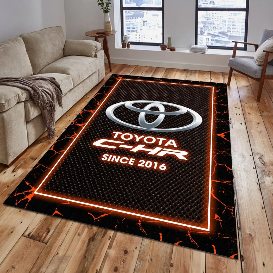 Toyota C HR Rug, Gift For Toyota C HR Lovers, Gift For Him, Husband, Boyfriend CAR5202192580 - Orange