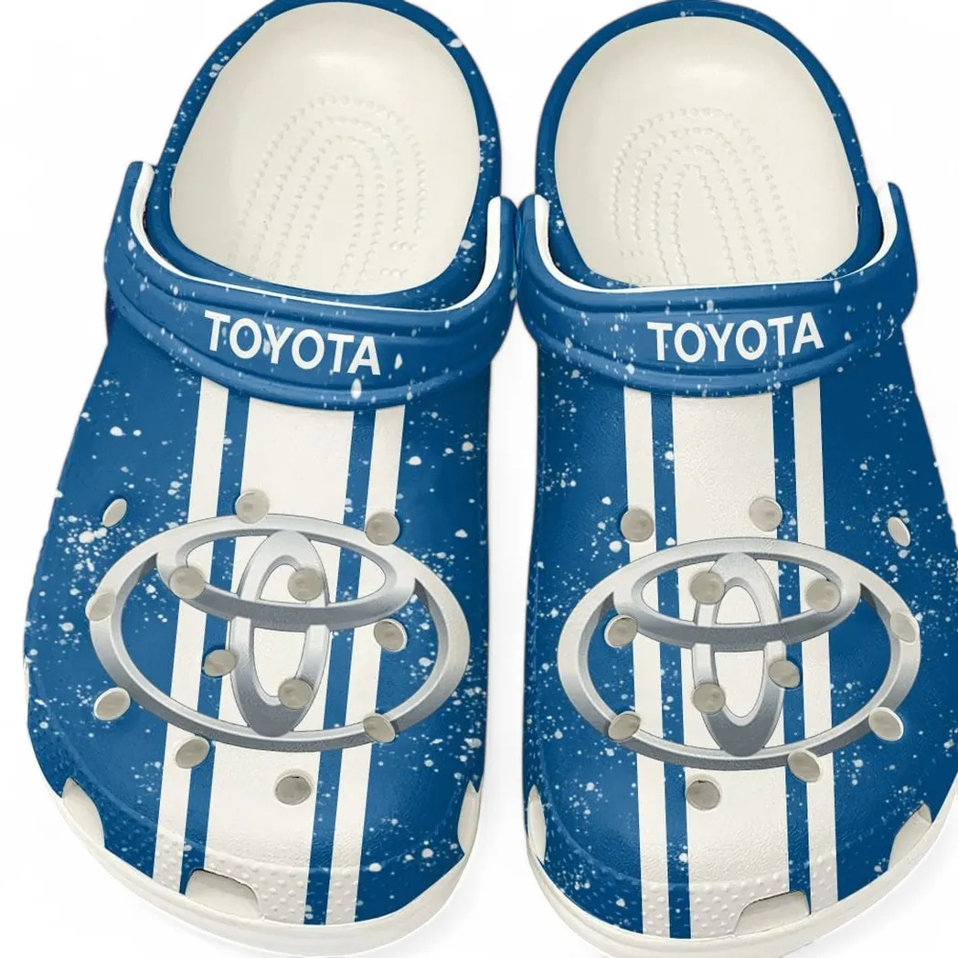 Toyota Crocs, Gift For Toyota Lovers, Gift For Him, Husband, Boyfriend CAR62022025101 - White