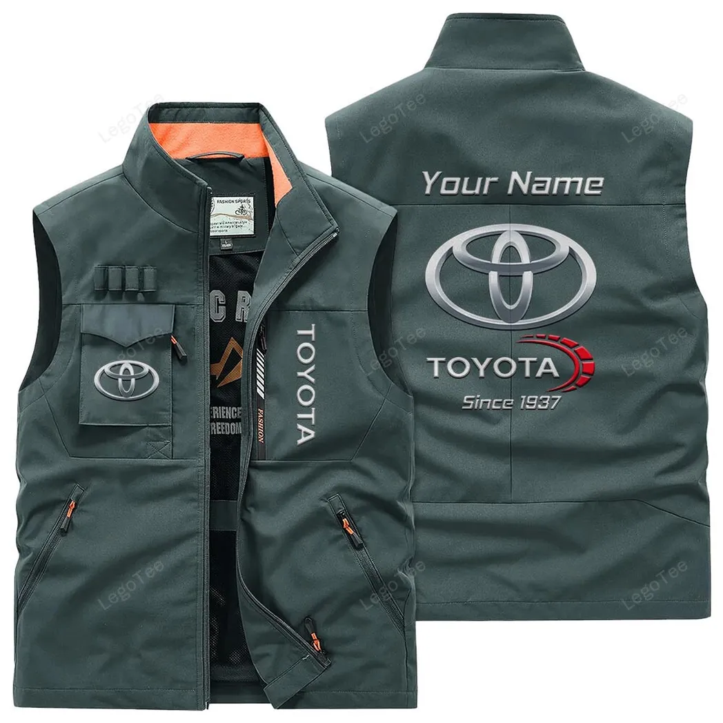 Toyota Outdoor Sleeveless Vest, Gift For Toyota Lovers, Gift For Him, Husband, Boyfriend - Bean Green CAR131021325696-2