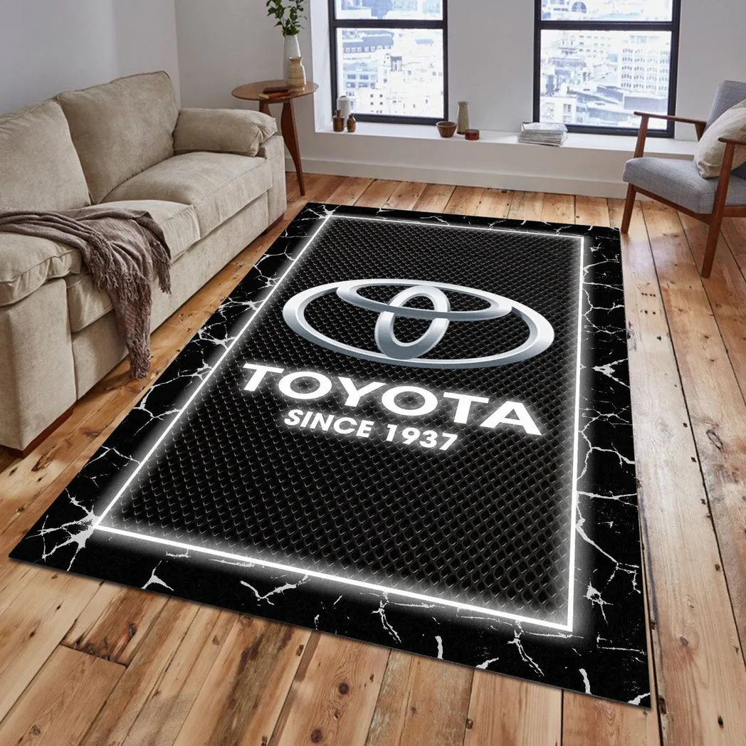 Toyota Rug, Gift For Toyota Lovers, Gift For Him, Husband, Boyfriend CAR5202192581 - Grey