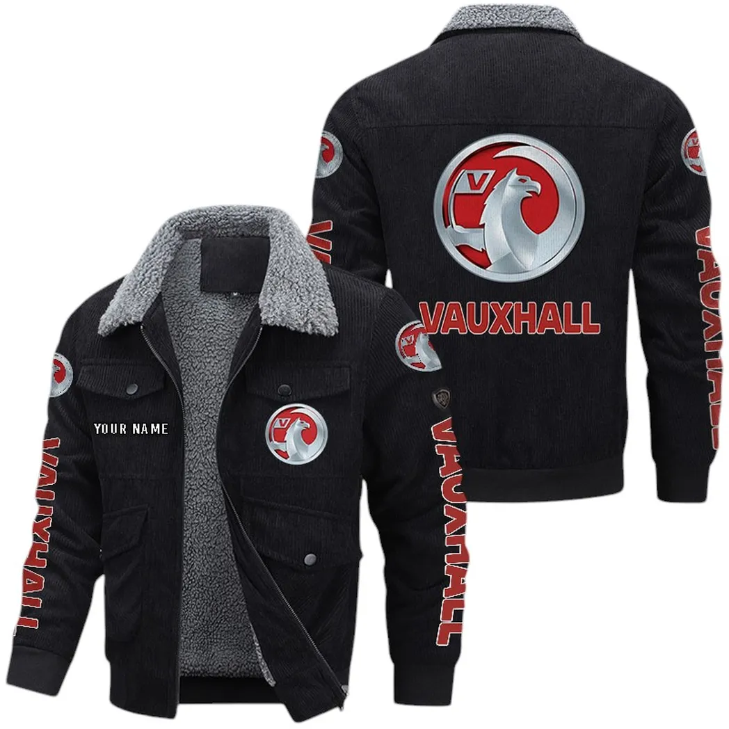 Vauxhall Corduroy Jacket For Men, Gift For Vauxhall Lovers CAR42022225639 - Black