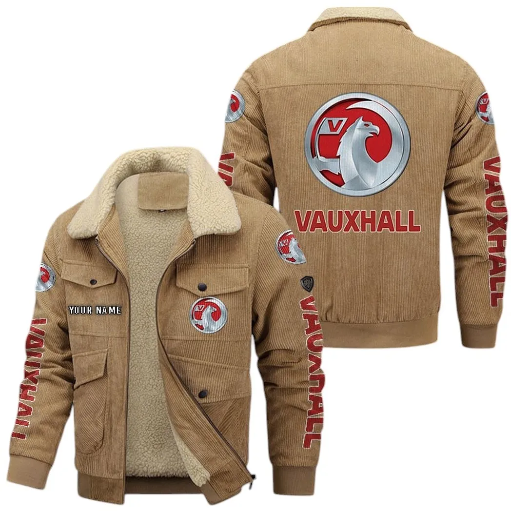 Vauxhall Corduroy Jacket For Men, Gift For Vauxhall Lovers CAR42022225639 - Khaki
