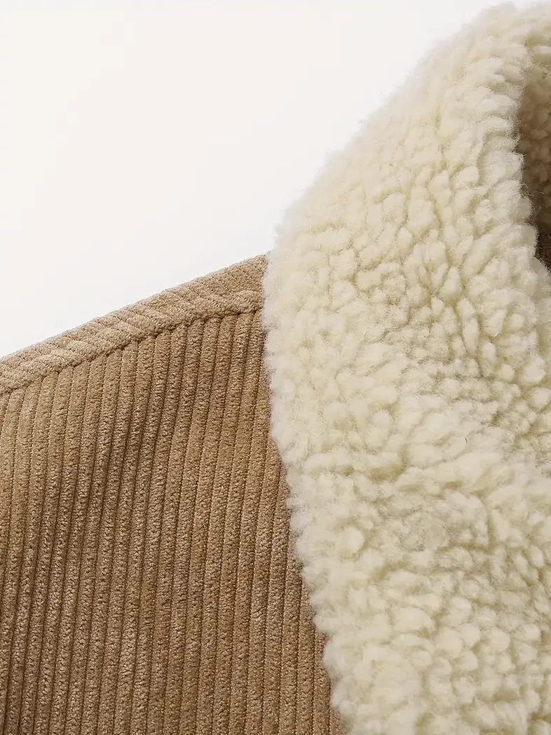 Vauxhall Corduroy Jacket For Men, Gift For Vauxhall Lovers CAR42022225639 - Khaki