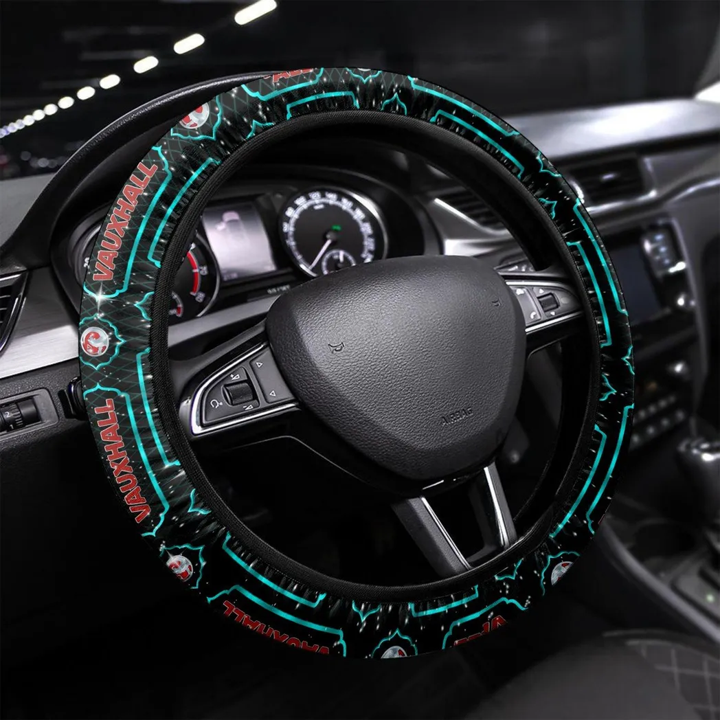 Vauxhall Steering Wheel Cover, Personalized Gifts For Him, Boyfriend, Husband - Cyan CAR55021425302