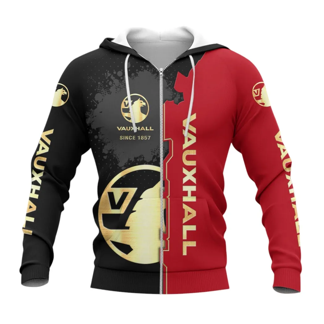 Vauxhall Zipper Hoodie, Gift For Vauxhall Lovers, Gift For Him, Husband, Boyfriend CAR44021725090-3
