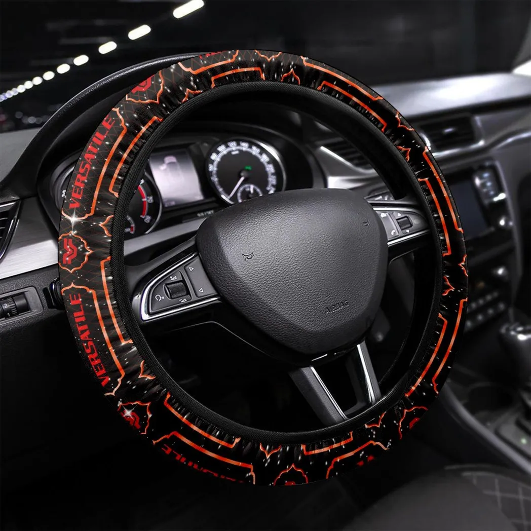 Versatile Steering Wheel Cover, Personalized Gifts For Him, Boyfriend, Husband - Orange CAR55021425351