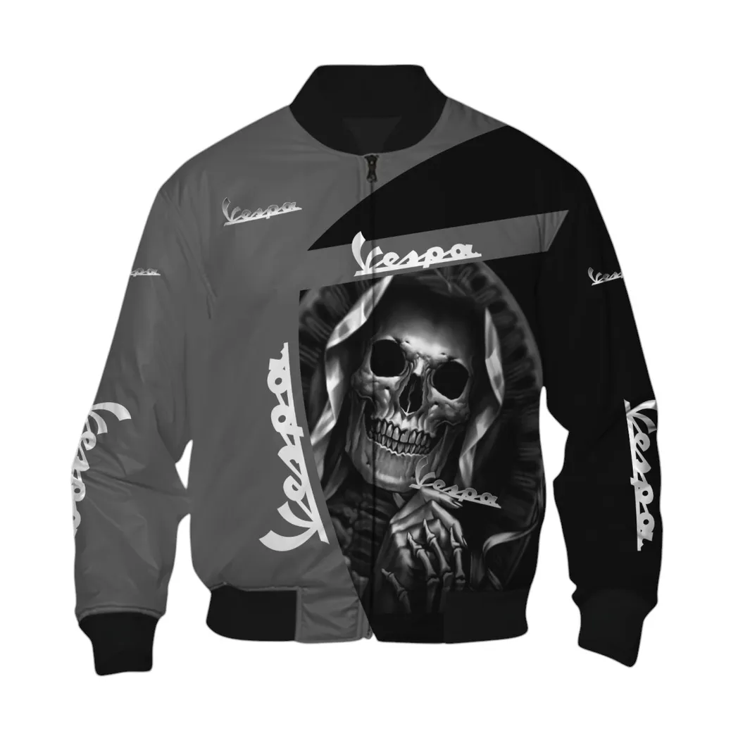 Vespa Bomber Jacket, Gift For Vespa Lovers, Gift For Him, Husband, Boyfriend CAR6702212597