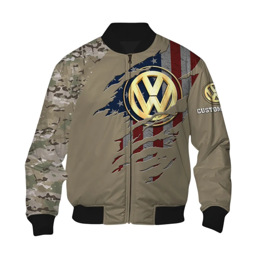 Volkswagen Bomber Jacket, Gift For Volkswagen Lovers, Gift For Him, Husband, Boyfriend CAR46021725106-6