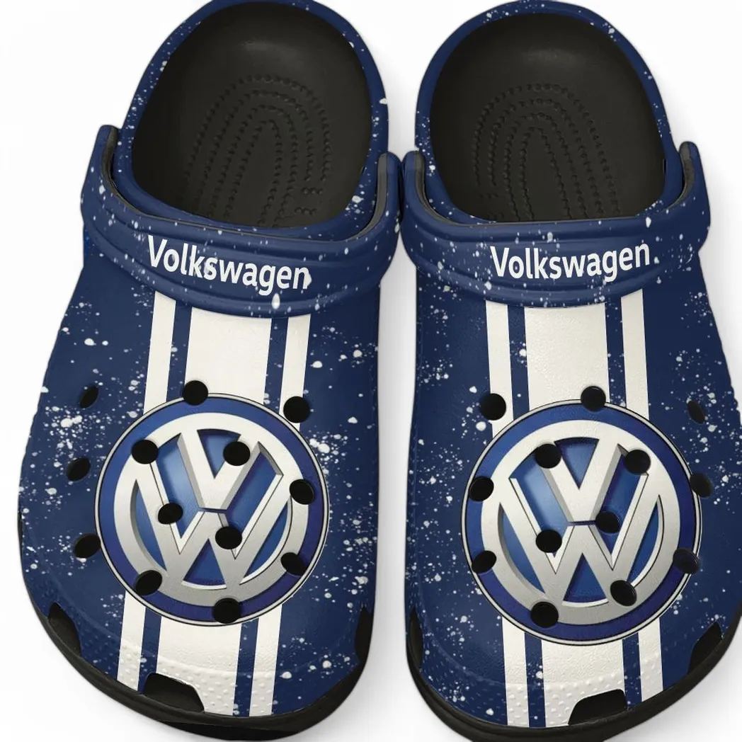 Volkswagen Crocs, Gift For Volkswagen Lovers, Gift For Him, Husband, Boyfriend CAR62022025112 - Black