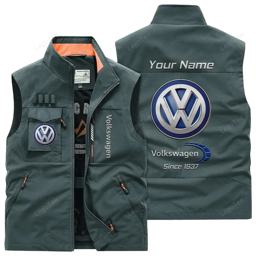 Volkswagen Outdoor Sleeveless Vest, Gift For Volkswagen Lovers, Gift For Him, Husband, Boyfriend - Bean Green CAR131021325680-2