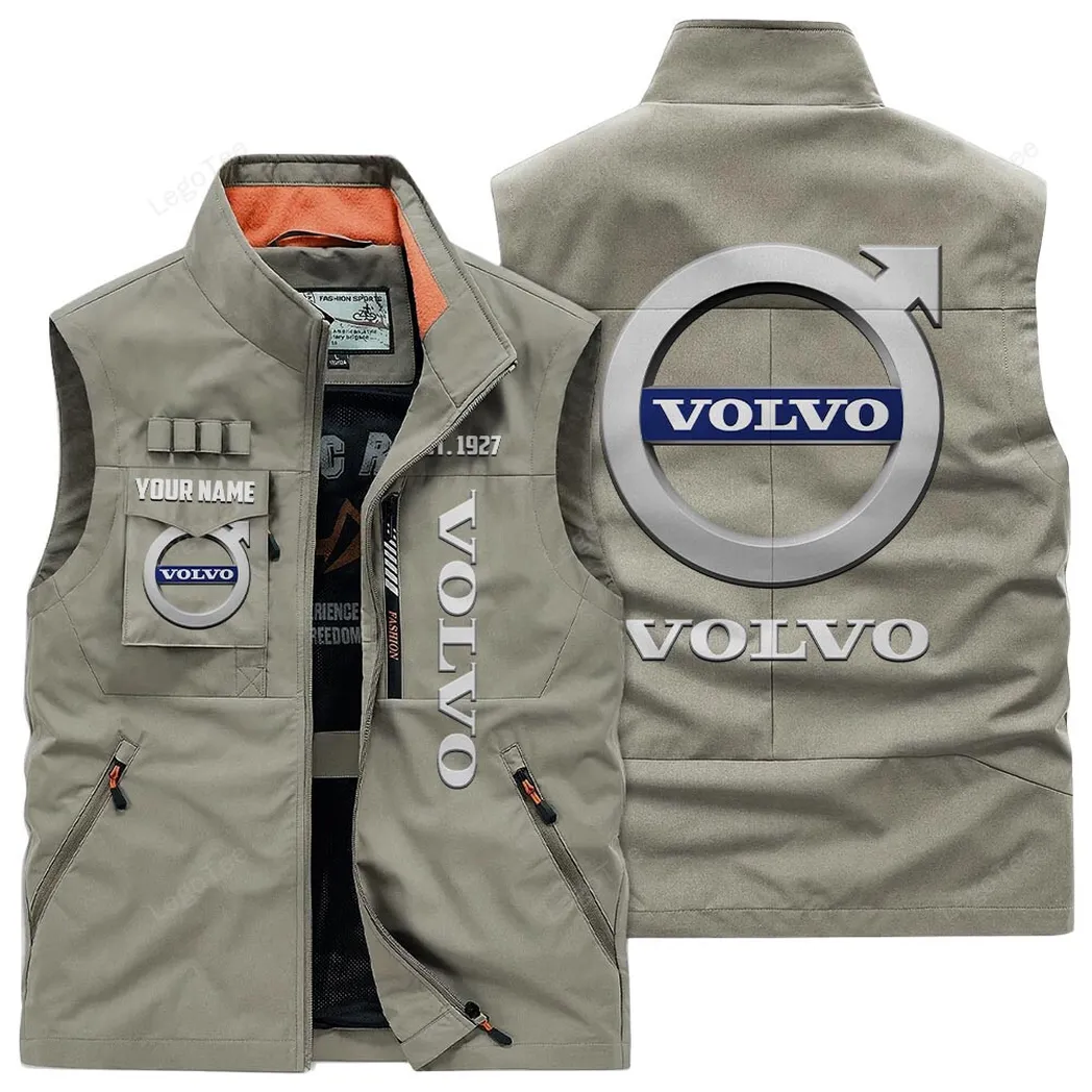 Volvo Outdoor Sleeveless Vest, Gift For Volvo Lovers, Gift For Him, Husband, Boyfriend - Khaki CAR132021325928-4