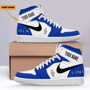 Lincoln Air Jordan 1 High Sneakers, Nike Sneaker For Lincoln Lovers CAR317032425677 - Blue