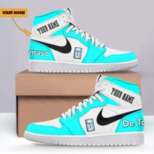 De Tomaso Air Jordan 1 High Sneakers, Nike Sneaker For De Tomaso Lovers CAR317032425682 - Cyan