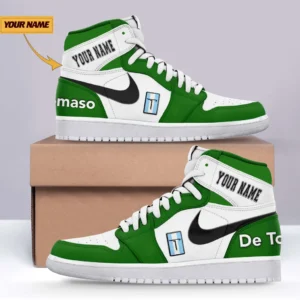 De Tomaso Air Jordan 1 High Sneakers, Nike Sneaker For De Tomaso Lovers CAR317032425682 - Green