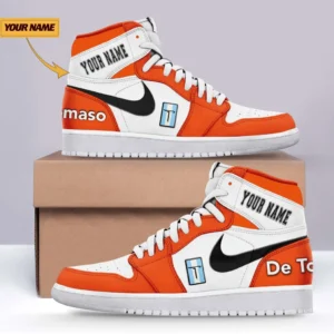 De Tomaso Air Jordan 1 High Sneakers, Nike Sneaker For De Tomaso Lovers CAR317032425682 - Orange