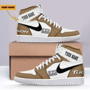 Hyundai tucson Air Jordan 1 High Sneakers, Nike Sneaker For Hyundai tucson Lovers CAR317032425683 - Brown
