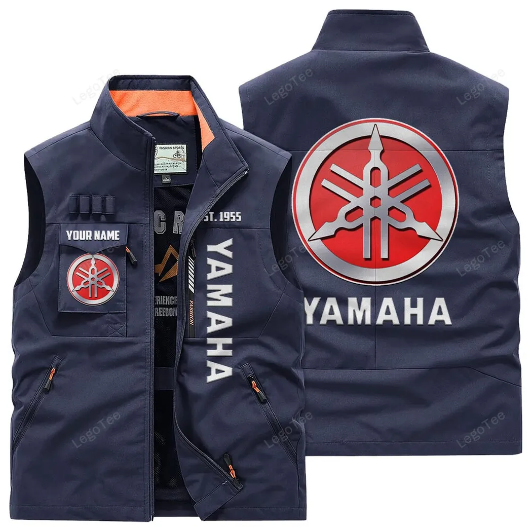 Yamaha Outdoor Sleeveless Vest, Gift For Yamaha Lovers, Gift For Him, Husband, Boyfriend - Navy CAR132021325923-5