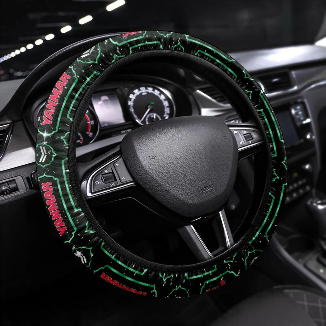 Yanmar Steering Wheel Cover, Personalized Gifts For Him, Boyfriend, Husband - Green CAR55021425352