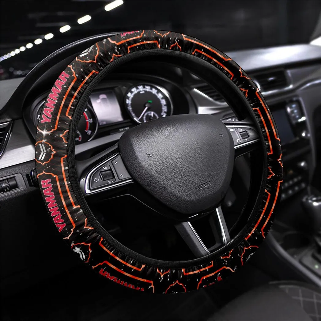 Yanmar Steering Wheel Cover, Personalized Gifts For Him, Boyfriend, Husband - Orange CAR55021425352