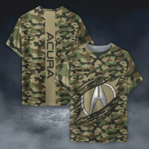 Acura T-Shirt Style Camo Oversized, All over print Shirt CAR210040825687